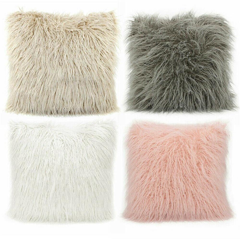 Vỏ Bọc Đệm Ghế Ngồi Xe Hơi / Giường Ngủ Phủ Lông Mềm Mại Trang Trí Nhà Cửa