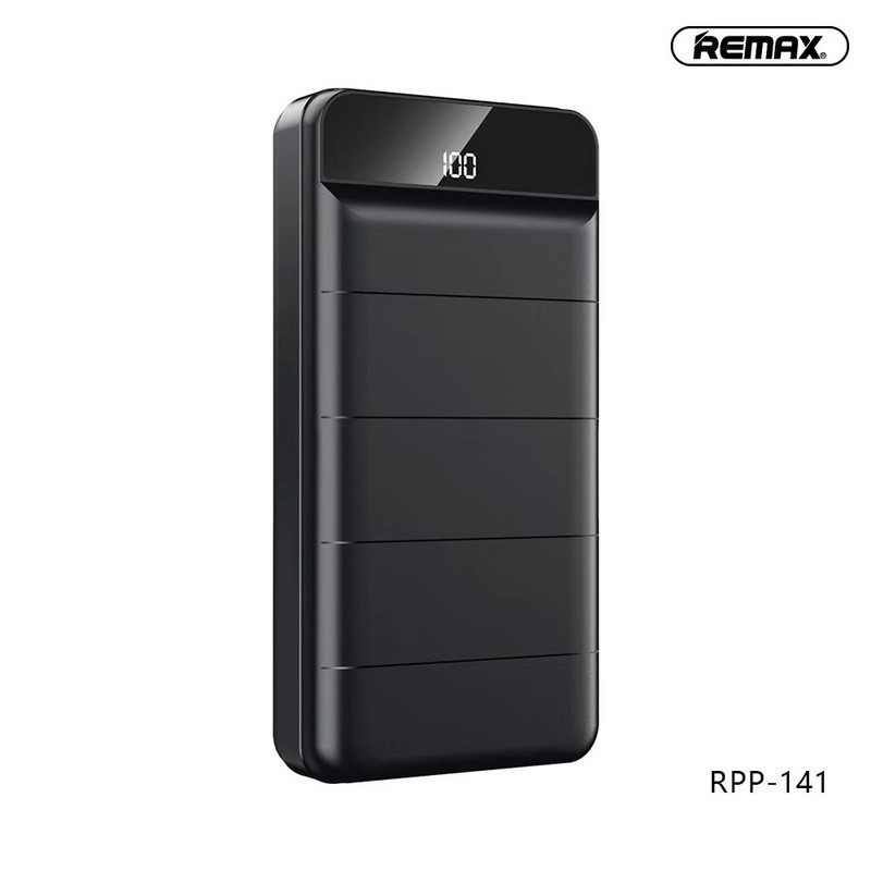 Pin Sạc Dự Phòng 30000mAh Remax RPP-141 Lõi Polymer 3 Cổng Sạc Vào, 2 Cổng Sạc Ra - BH 1 Năm