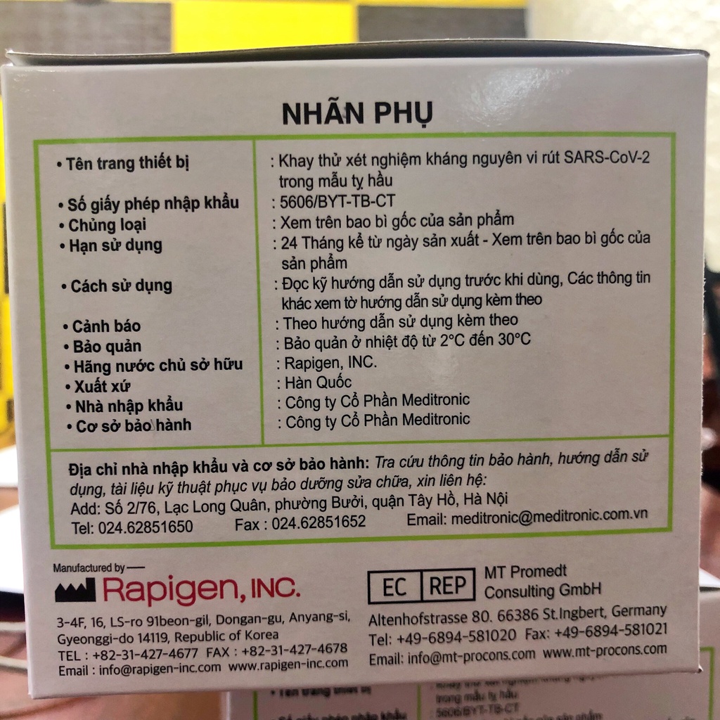 [Chính hãng]Test nhanh, kit test nhanh BioCredit Covid-19 Ag của Hàn Quốc