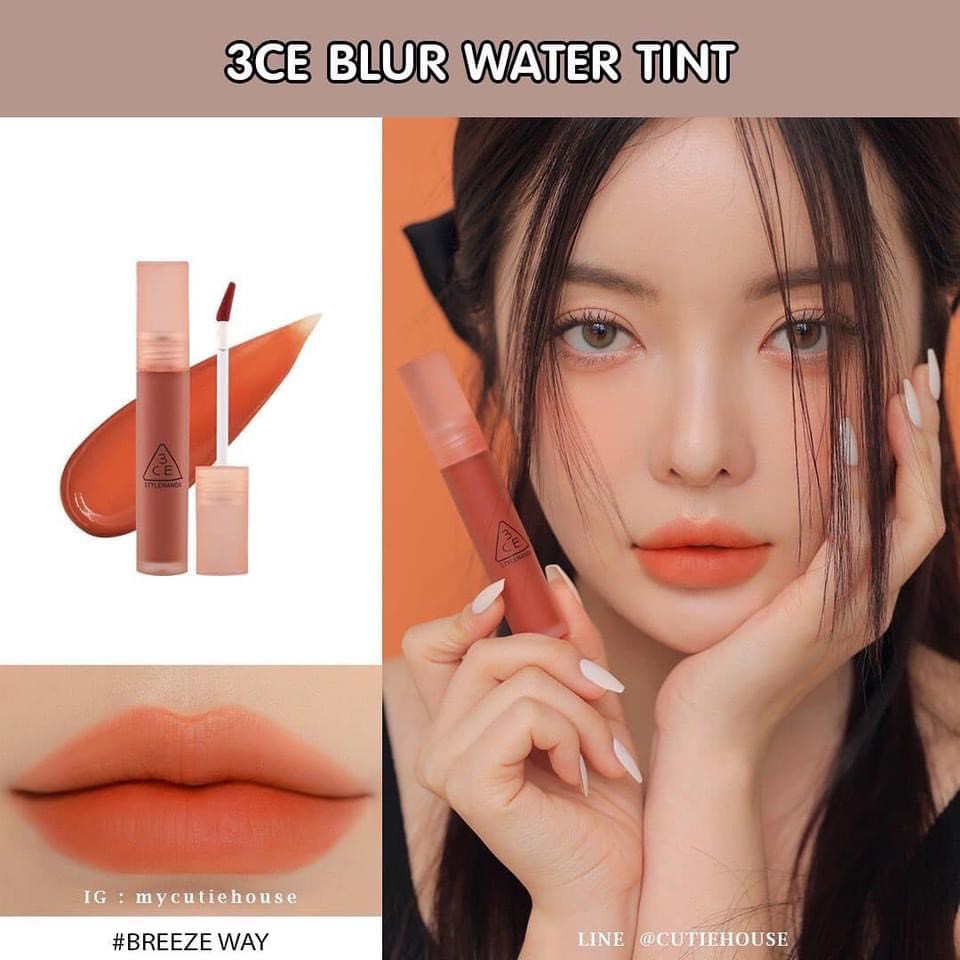 [Mã 2712FMCGSALE giảm 8% đơn 500K] Son Tint 3CE Blur Water Tint [ Bebeau ] Son Kem Cho Viền Môi Mờ Ảo Không Lem Sepia | WebRaoVat - webraovat.net.vn