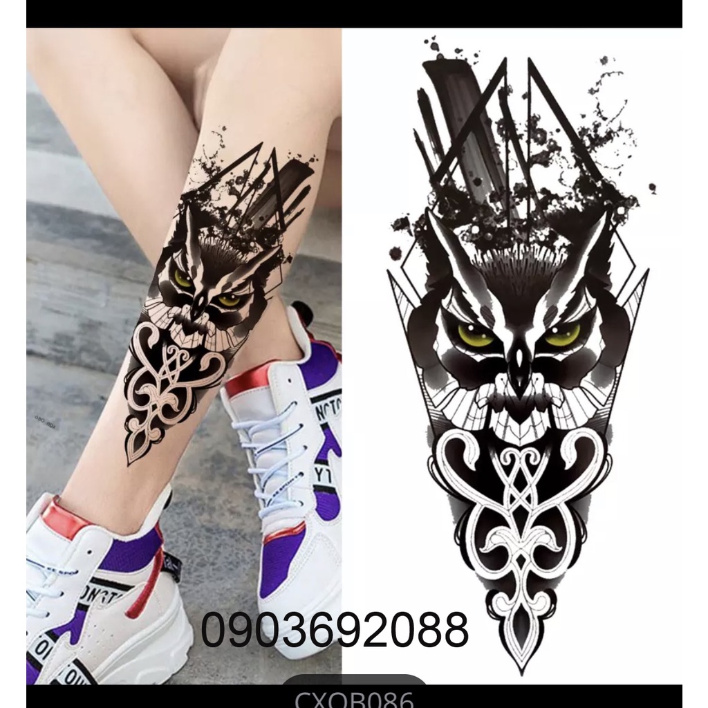 [HCM] Hình xăm dán - tattoo sticker 12 x 21cm