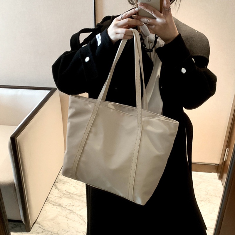 Túi Đeo Vai Bằng Nylon Màu Sắc Đơn Giản