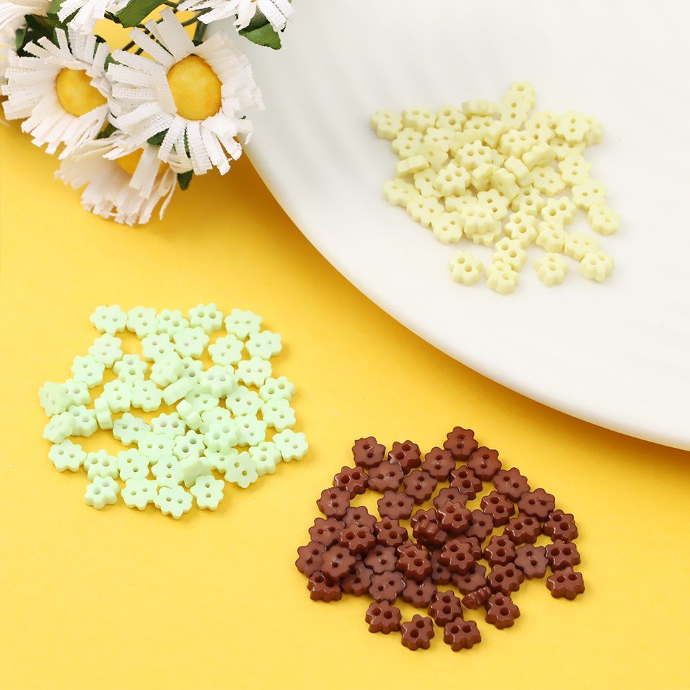 Set 50 Nút Áo 4mm Nhiều Màu Sắc Cho Búp Bê