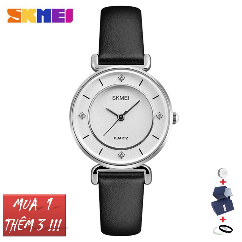 [Gía Rẻ] Đồng hồ nữ Skmei 1330 dây da cao cấp kiểu dáng thời trang Bán lẻ giá sỉ