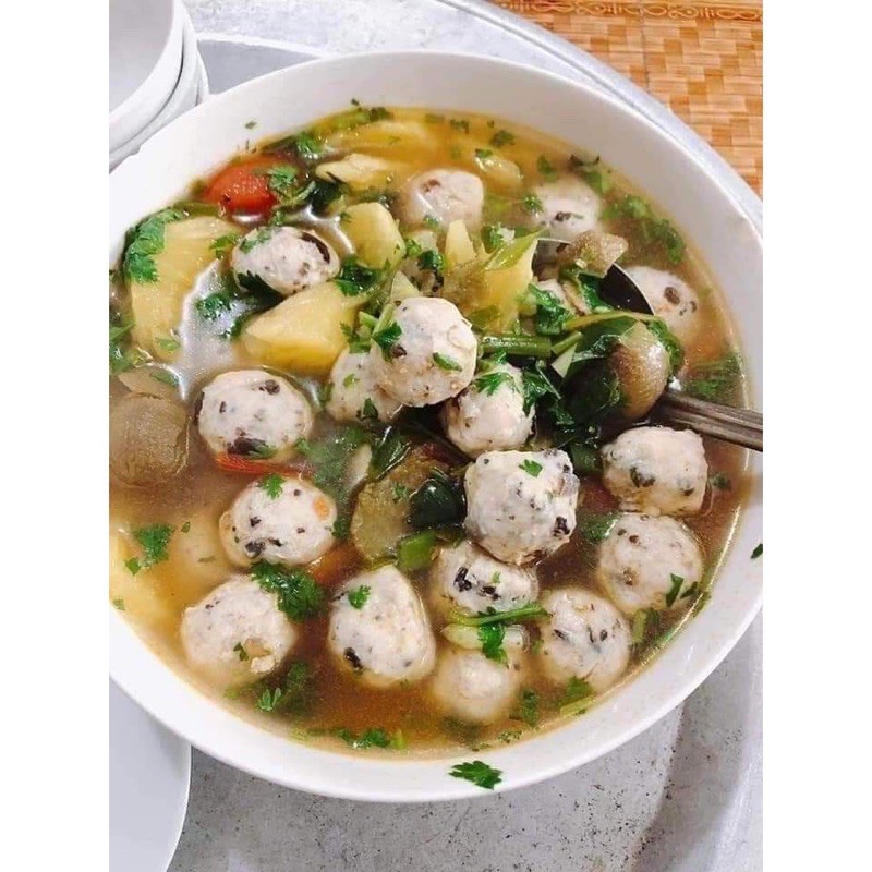 Viên mọc nấm hương gói 500gr❤CHỈ SHIP HÀ NỘI HỎA TỐC ❤VIÊN MỌC NẤM HƯƠNG MỘC NHĨ HÀ NỘI.  thả lẩu, sốt cà chua, canh mọc