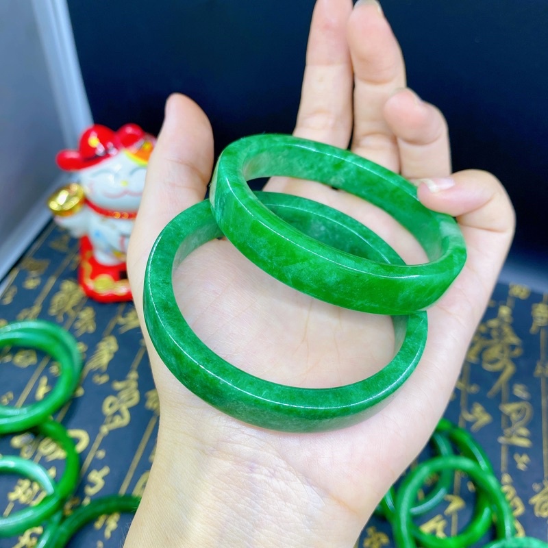 Vòng ngoc sơn thuỷ size 55-62 ☯ Hợp Ngũ Mệnh ☯ Hộ Thân, Bình An, Tài Lộc, May Mắn, Sức Khoẻ