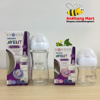 Bình sữa thuỷ tinh Avent Natural 240ml