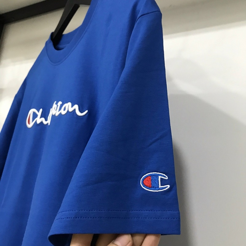 Áo thun tay lỡ Champion 1 Line phông thời trang unisex nam nữ oversize form rộng Tee Club