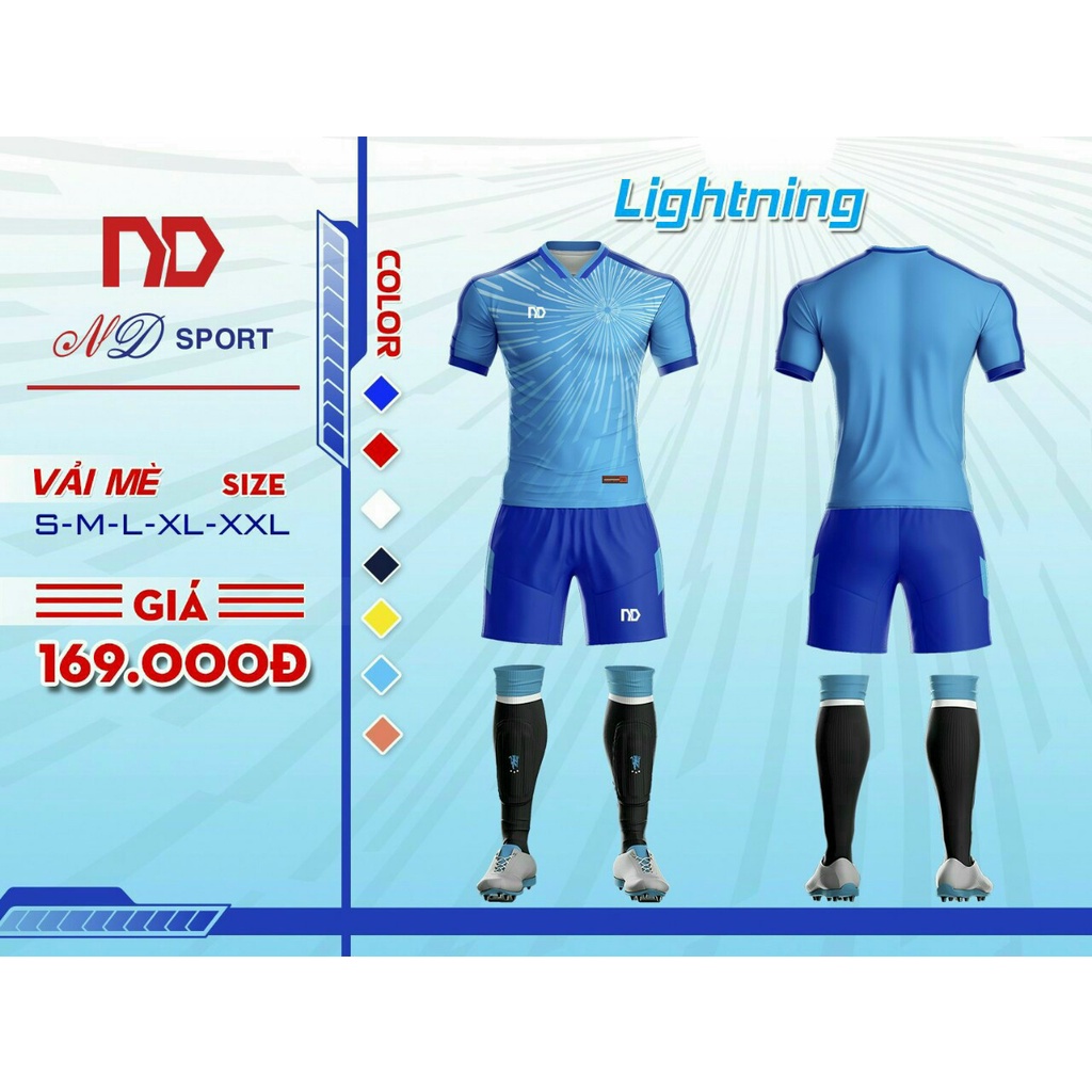 Bộ Quần Áo Đá Banh Vải Mè Mẫu Không Logo