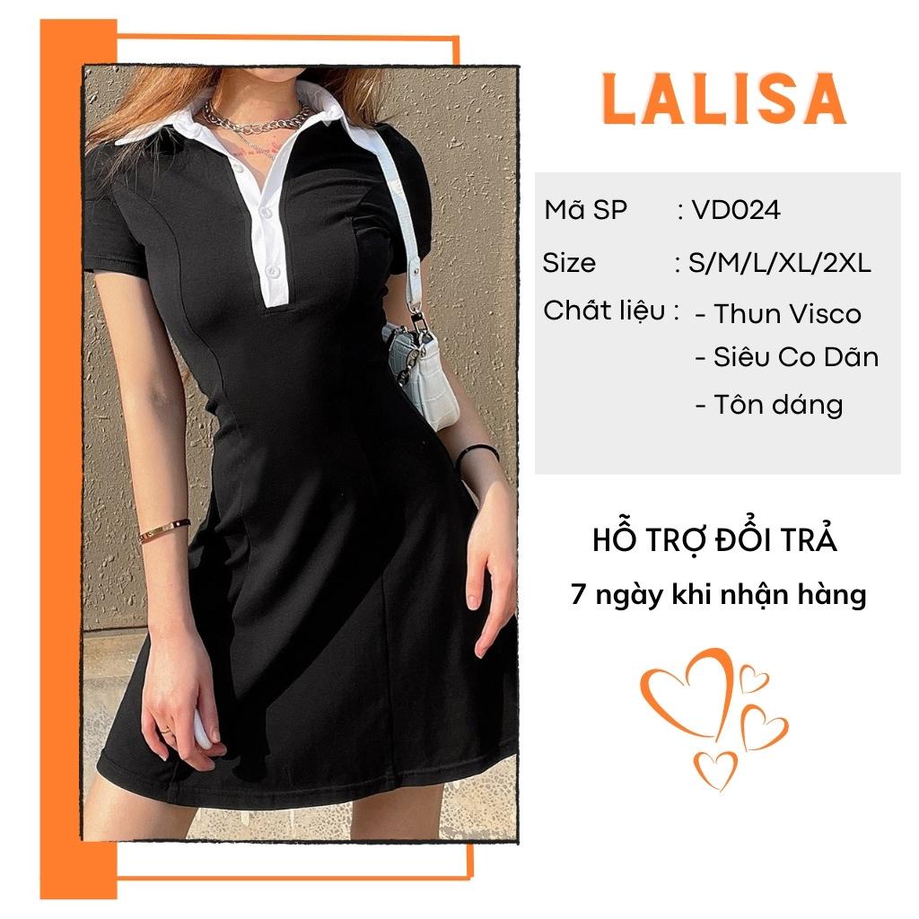 Váy Polo Nữ LALISA Đầm Polo Suông Ngắn Ôm Body Thun Cao Cấp Đi Chơi Dự Tiệc Phong Cách Công Sở Năng Động VD024
