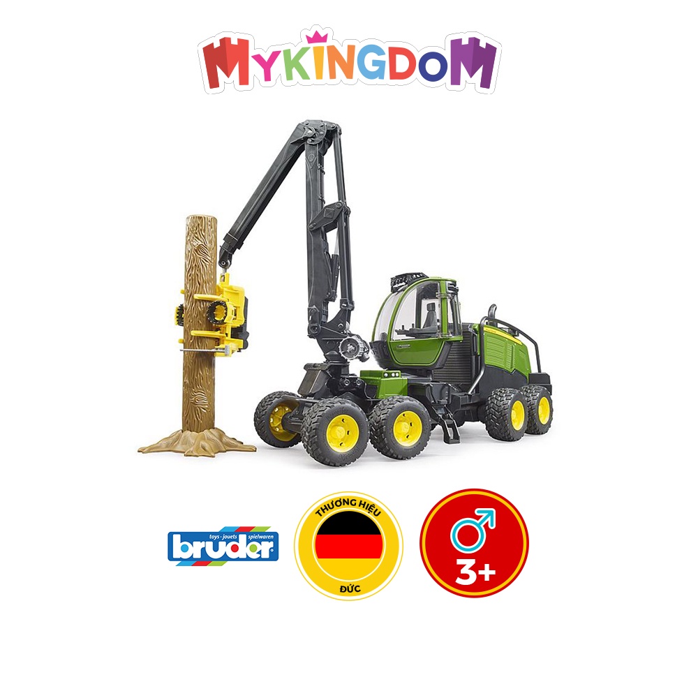 Đồ Chơi BRUDER Xe Gắp Gỗ John Deere BRU02135