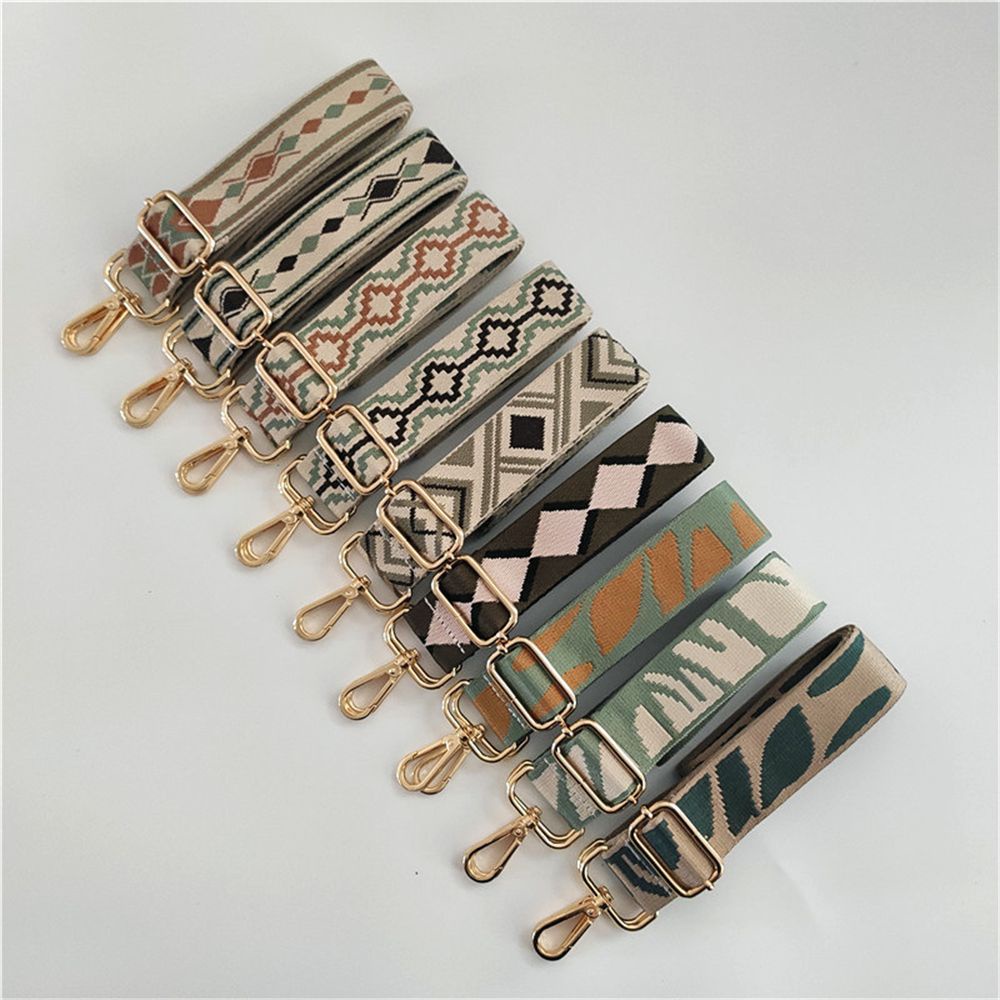 Dây đeo túi xách thay thế bằng cotton màu sắc thời trang có thể điều chỉnh cho nữ MIHAN1