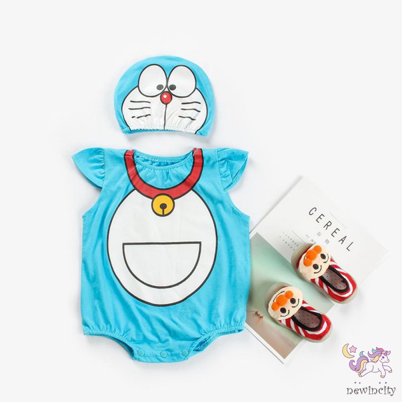 Jumpsuit Sát Nách Hoạ Tiết Hoạt Hình Phong Cách Hàn Quốc Cho Bé