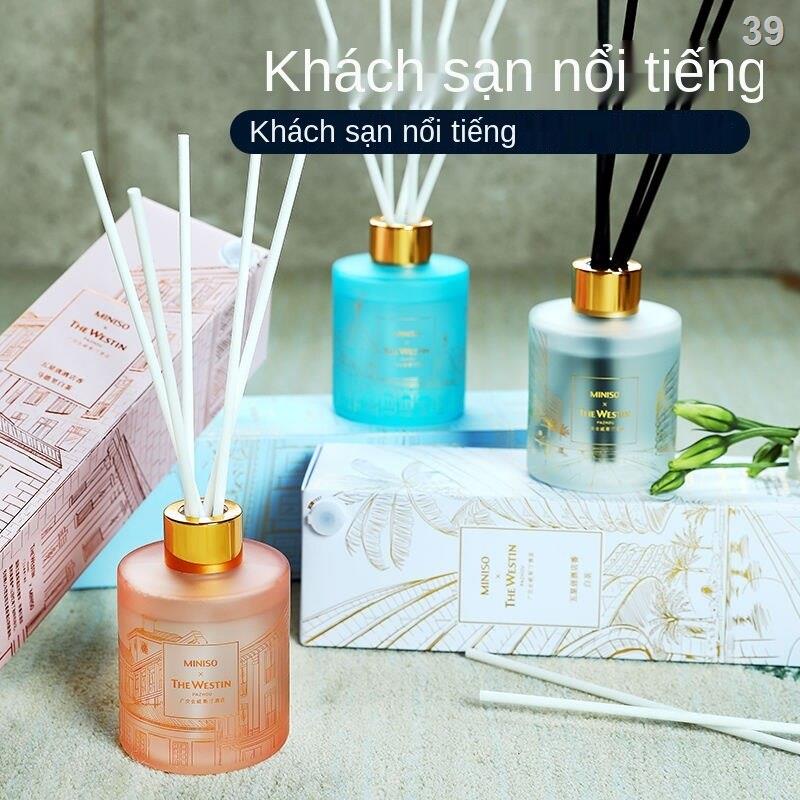 2021 ❧☃☸Khách sạn năm sao MINISO hương liệu đồng thương hiệu Westin phòng ngủ trà trắng trong nhà