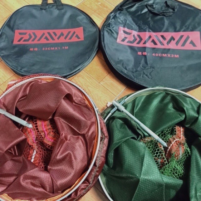 Rọ đựng cá DAIWA khung inox cao cấp đủ size chuyên dụng dành cho câu tay, câu đài - ĐỒ CÂU PHÍA BẮC - S16