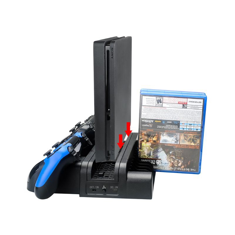 Đế Sạc Đôi Cho Tay Cầm Chơi Game Ps4 Slim Pro