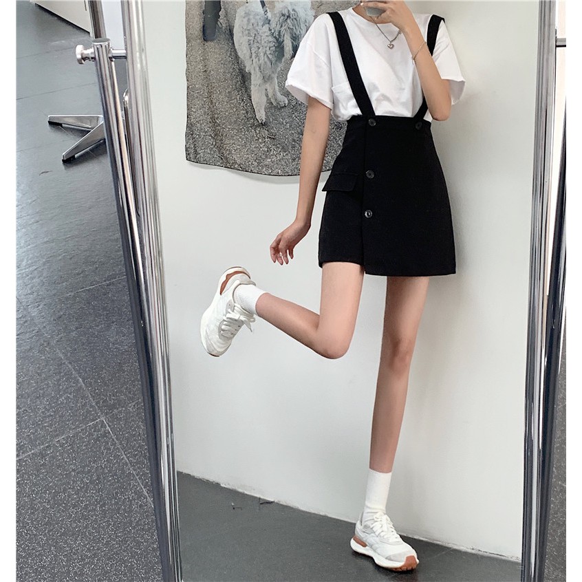 Váy Yếm Dáng Chữ A Lưng Cao Kiểu Hàn Quốc Xinh Xắn Cho Nữ | BigBuy360 - bigbuy360.vn