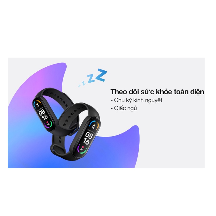 Vòng đeo tay thông minh Xiaomi Mi Band 6(bản Quốc tế).màn hình Amoled.Chống nước 5ATM