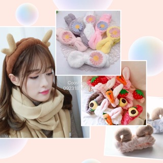 Băng Đô Tai Mèo, Tai Thỏ, Sừng Hươu, Băng Đô Gấu Brown, Băng Đô Dâu Tây, Băng Đô Rốt Nhiều hình Cute