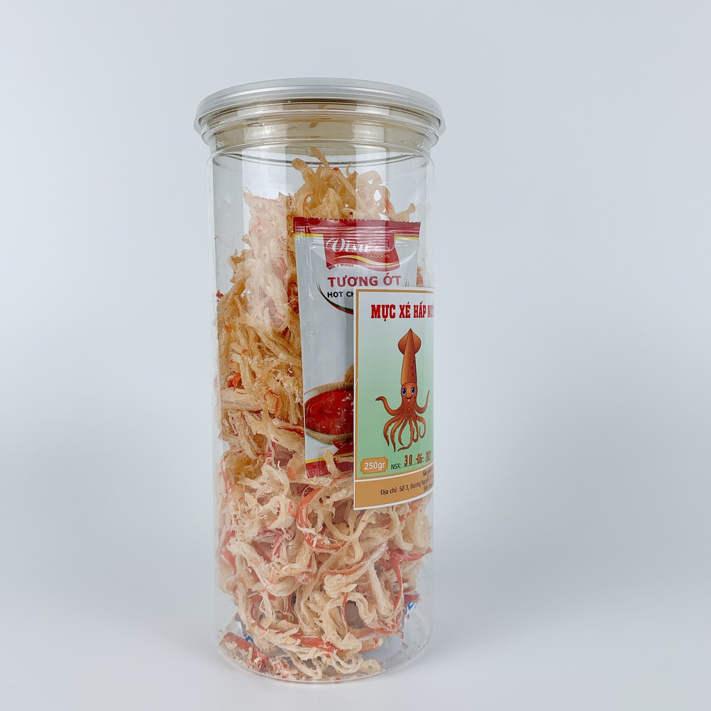 Hũ Mực Hấp Dừa Xé Sợi 250Gr