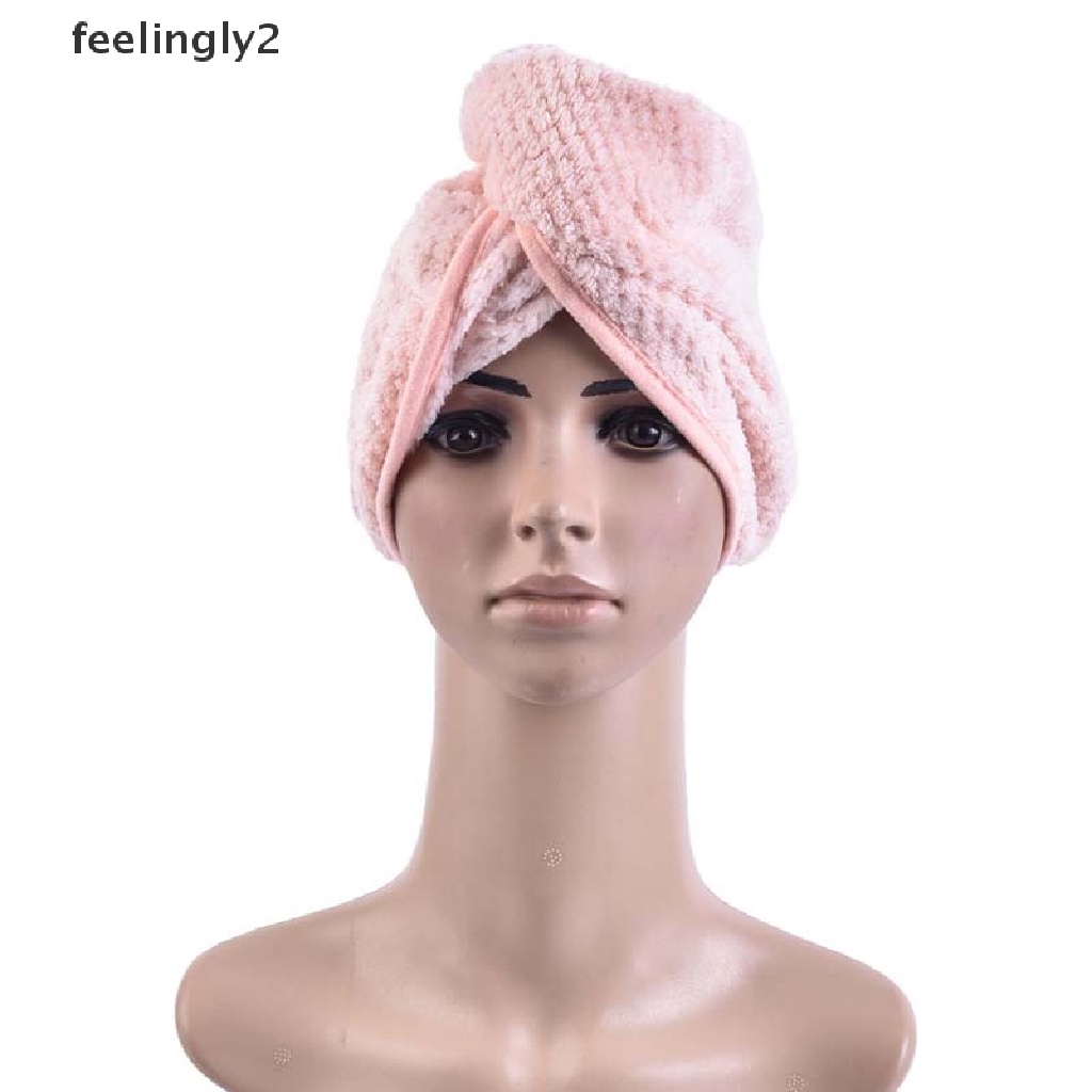 Khăn quấn khô tóc bằng sợi micro nhanh khô tiện dụng