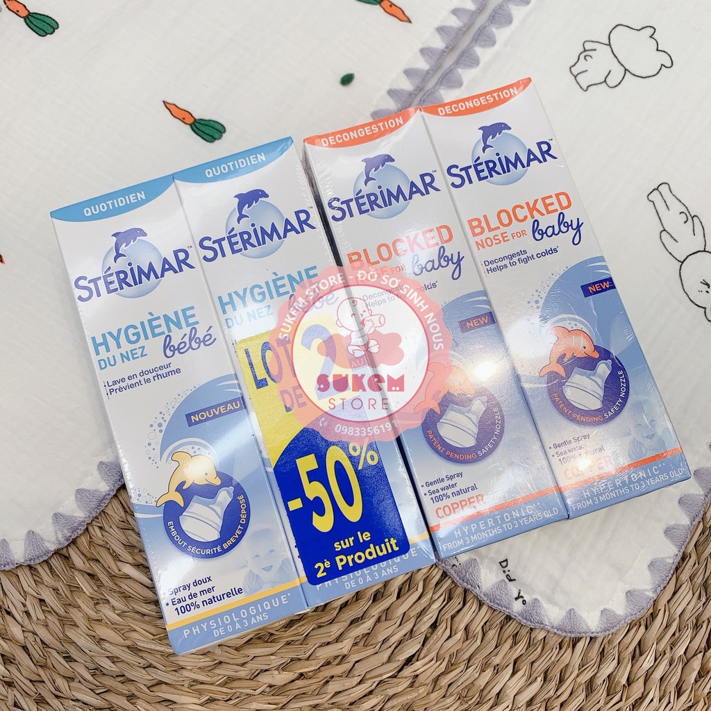 Xịt muối biển Sterimar 100ml