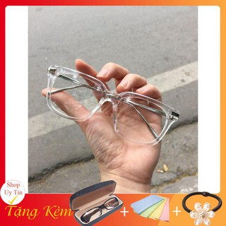 [GIÁ SỈ] MẮT KÍNH THỜI TRANG CHỮ V TRONG SUỐT GỌNG VÀNG SANG CHẢNH