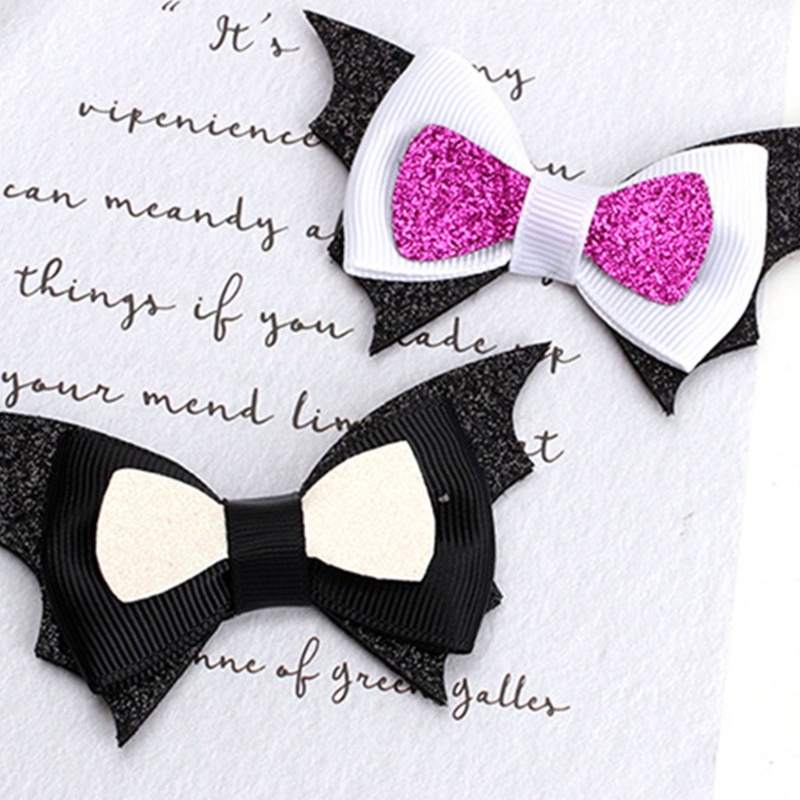 Kẹp Tóc Hình Cánh Dơi Hóa Trang Halloween Cho Bé Gái