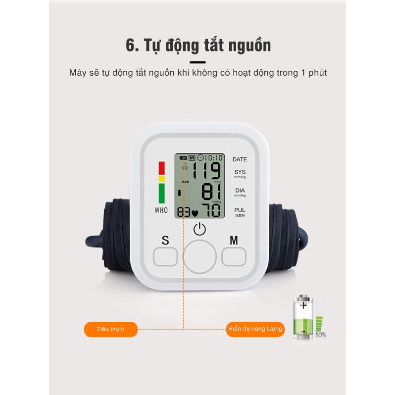 Máy Đo Huyết Áp Cổ Tay, Đo Huyết Áp Chính Xác, Đo Huyết Áp Có Đọc Và Lưu Chỉ Số Fusaka