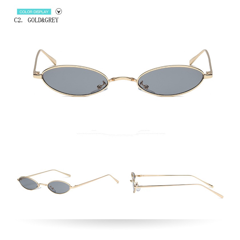Kính mát nữ gọng kim loại tròn nhỏ xinh Samjune