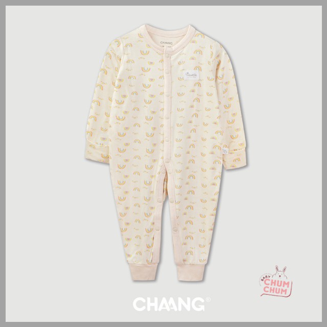Body Cotton Dài Cho Bé Cúc Giữa Summer Be Chaang 0 - 6M Babychumchum
