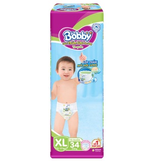 Tã quần Bobby size XL 34 miếng (bé từ 12 -17)