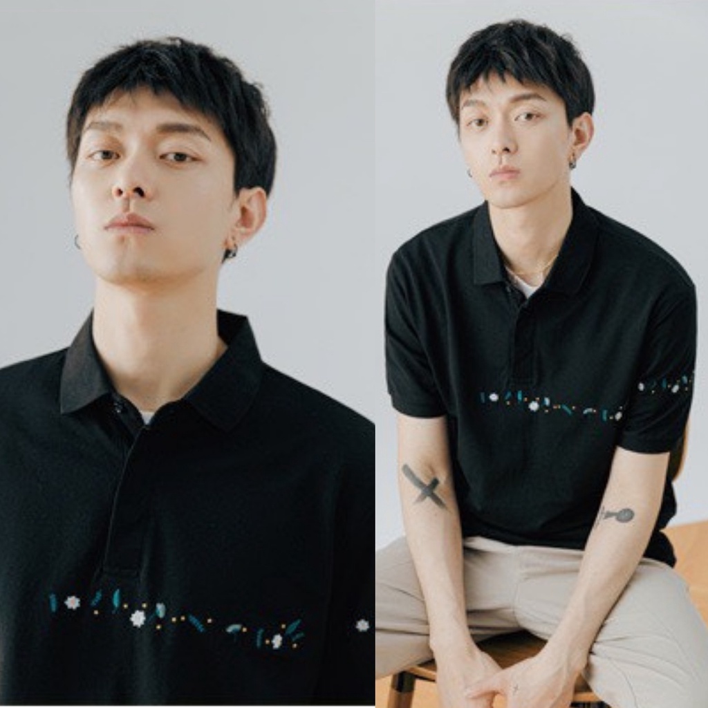 Áo Thun Polo Nam Ahito Cổ Bẻ Hoạ Tiết Hoa Thêu Tay, Form Chuẩn, Chất Cotton 100% Trẻ Trung Thời Trang | BigBuy360 - bigbuy360.vn