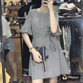Đầm caro d718