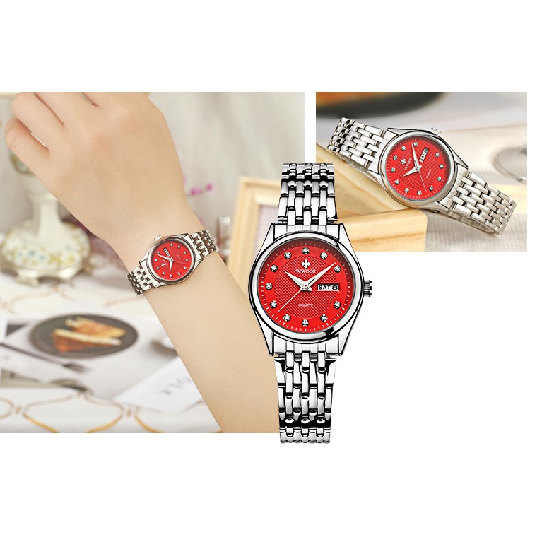 Đồng Hồ Nữ WWOOR 8824 DâY Kim Loại Không Gỉ Độ Dày Chỉ 1CM | BigBuy360 - bigbuy360.vn