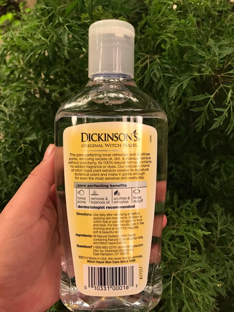 Nước hoa hồng Dickinson’s Original Witch Hazel Pore Perfecting