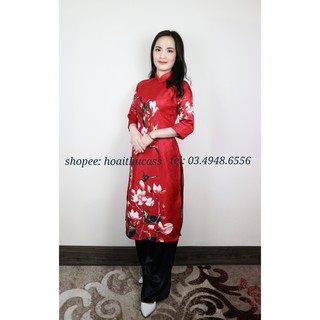 Áo dài gấm cách tân mã sp cg21