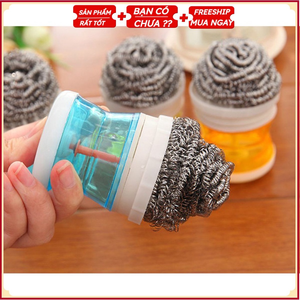 Cọ Xoong Chuyên Dụng Thông Minh Nhả Nước Rửa Bát