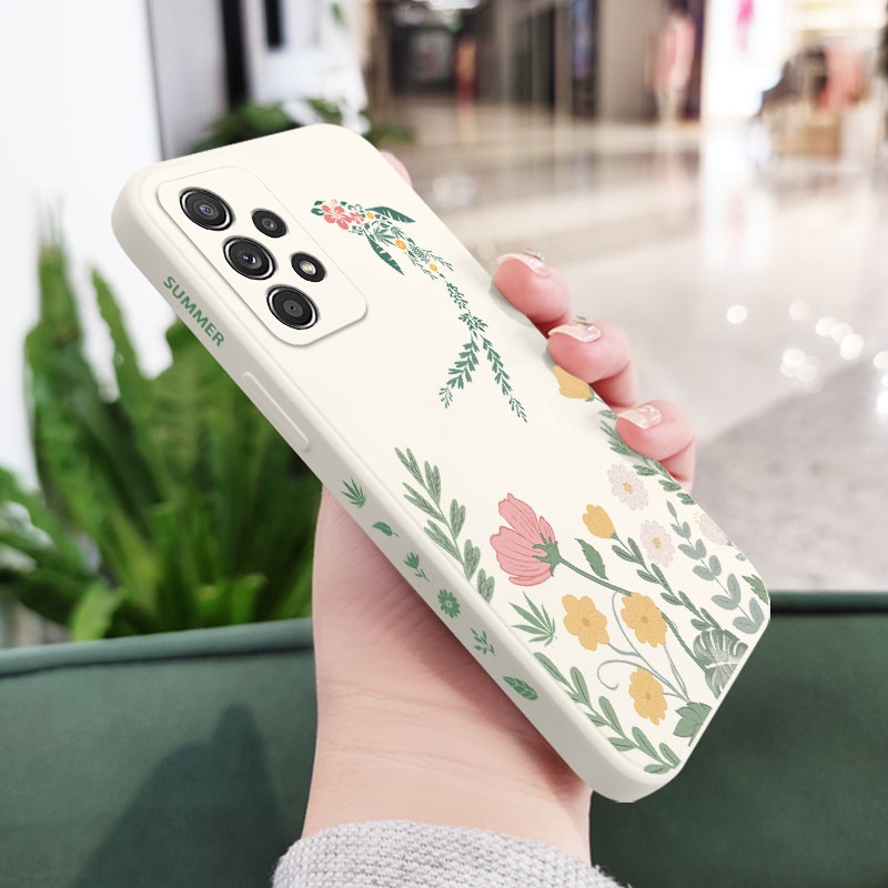 Ốp Điện Thoại Silicon Dẻo Họa Tiết Cây Cối Độc Đáo Cho Samsung Galaxy A73 A53 A33 A23 5G