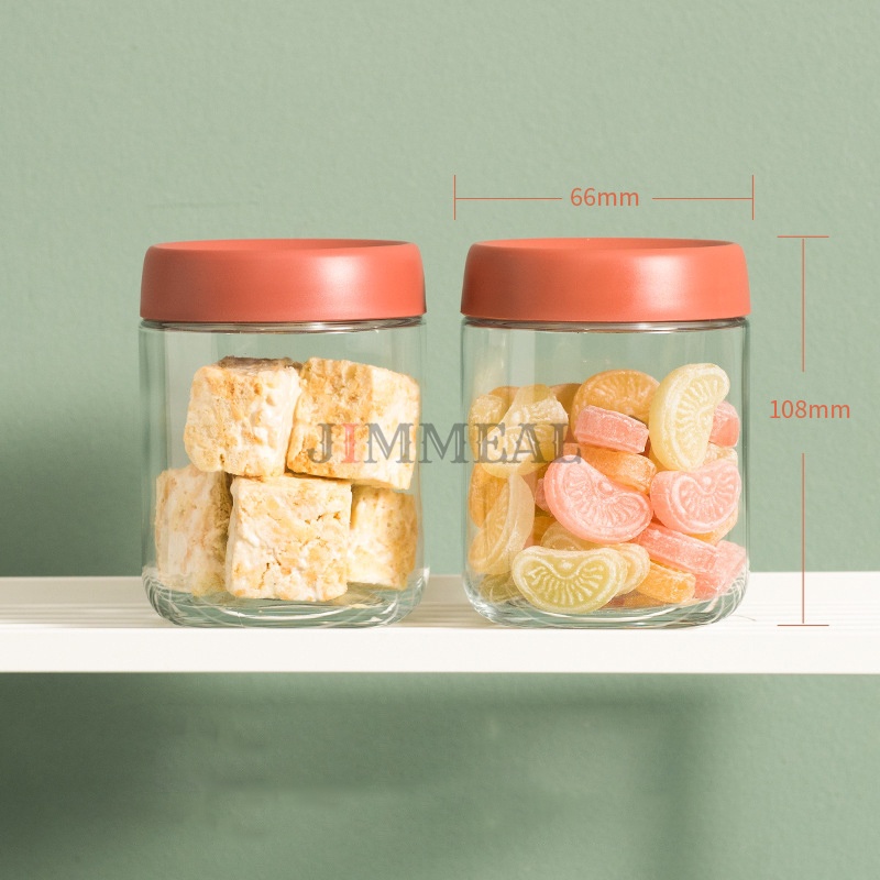 [Chính Hãng] Bộ 2 Hộp Thủy Tinh, Lọ, Bình, Hũ Thủy Tinh Nắp Vặn Roborobo Đựng Gia Vị, Thực Phẩm Đồ Khô 450ml + Tặng Thìa