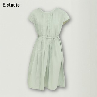 E.studio Đầm Xếp Li Rút Eo Dáng Xoè