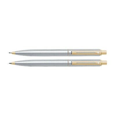 Cặp viết cao cấp Sheaffer dòng Sentinel bằng thép chrome cài áo vàng CHÍNH HÃNG