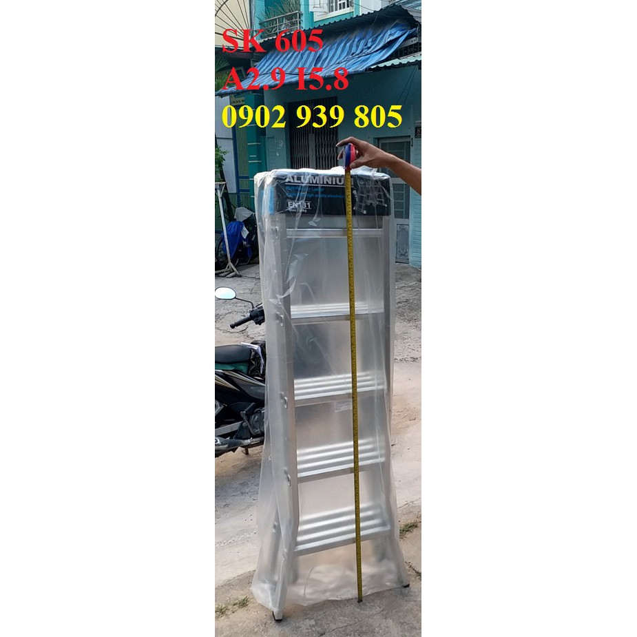 skm605 Sumika SK 605 Thang nhôm gấp 4 đoạn CHỮ M A2.8MET DUỖI I5.6M