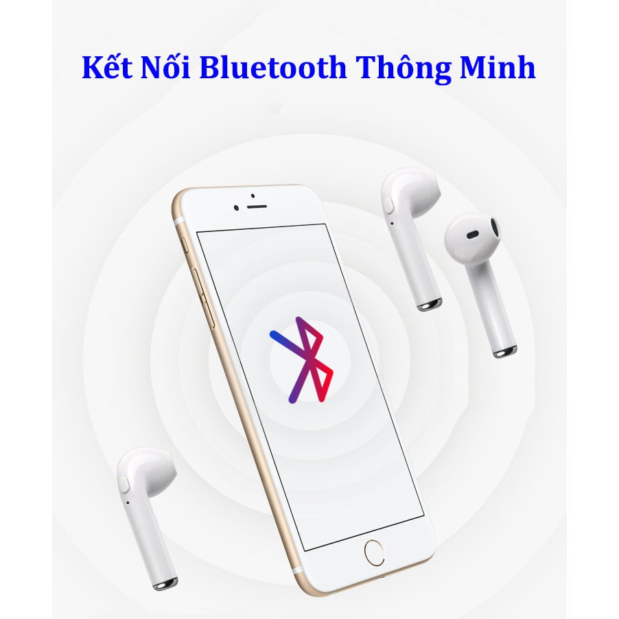 Tai nghe Bluetooth không dây i7s-Tws loại 2 tai nghe kèm hộp sạc âm thanh cực hay