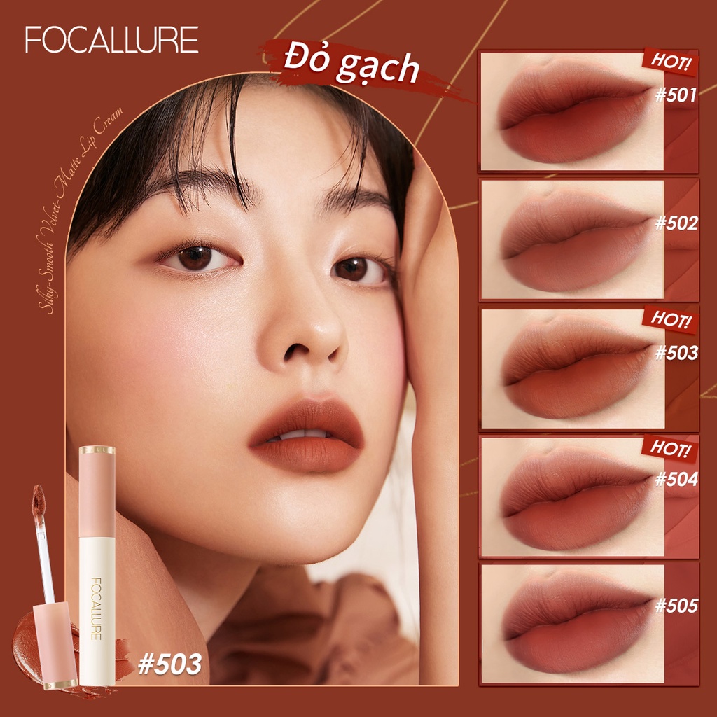 Son kem lì Focallure mịn mượt như nhung lâu trôi chống thấm nước chất lượng cao