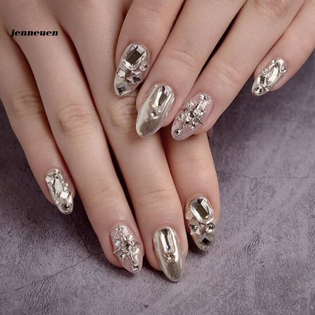 [Hàng mới về] Túi 50 hạt đính trang trí móng tay 3d lấp lánh