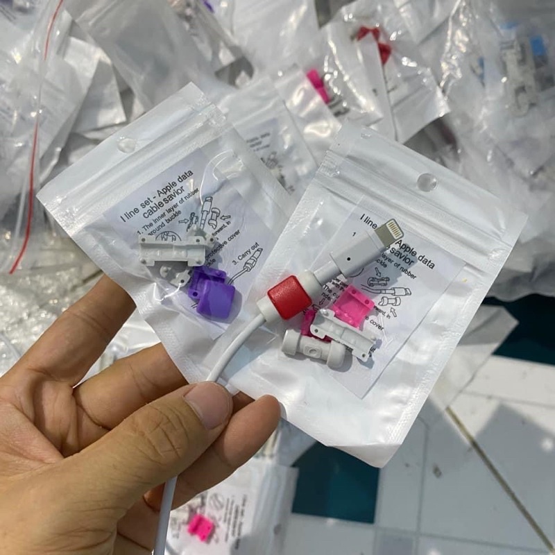 Vỏ Bảo Vệ Đầu Dây Cáp Sạc, Tai Nghe 2 Lớp Cho iPhone Tránh Đứt Gãy Ai cũng cần ạ