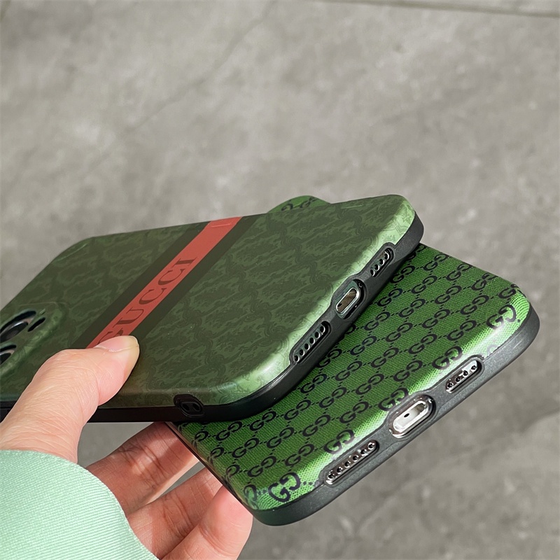 Ốp Điện Thoại TPU Dẻo Màu Xanh Lá Cổ Điển Thời Trang Cho iPhone 11 12 13 Pro MAX 7 8 Plus XS MAX X XR