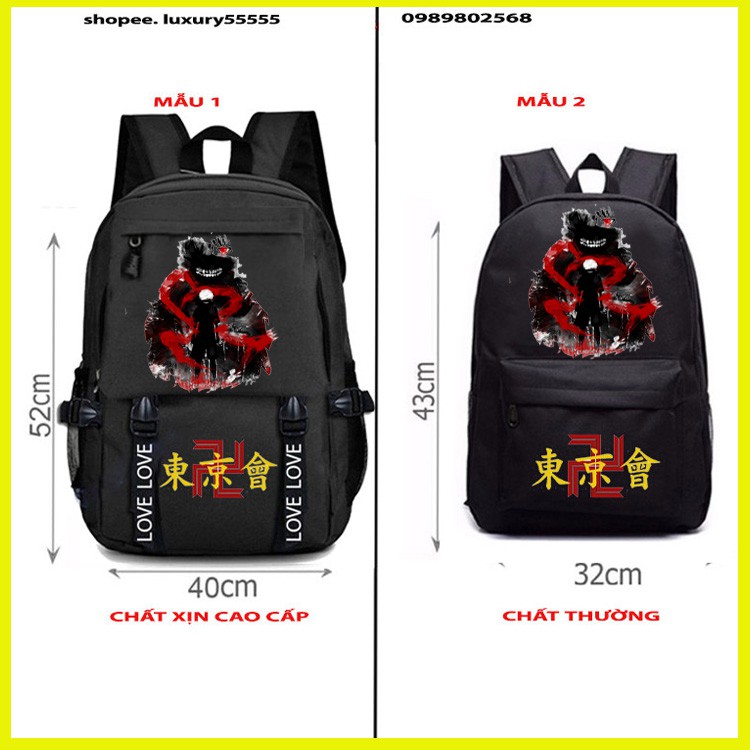 (HOT) 🎁 Balo Đi Học Tokyo Ghoul Anime hình cực chất 💥