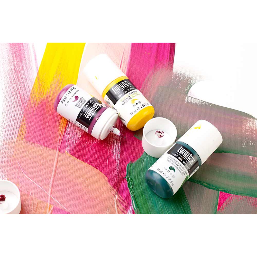 Màu acrylic chuyên nghiệp vẽ đa chất liệu Liquitex Soft Body - 59ml